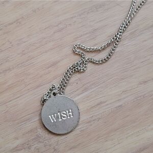 SILVER WISH pendant necklace
